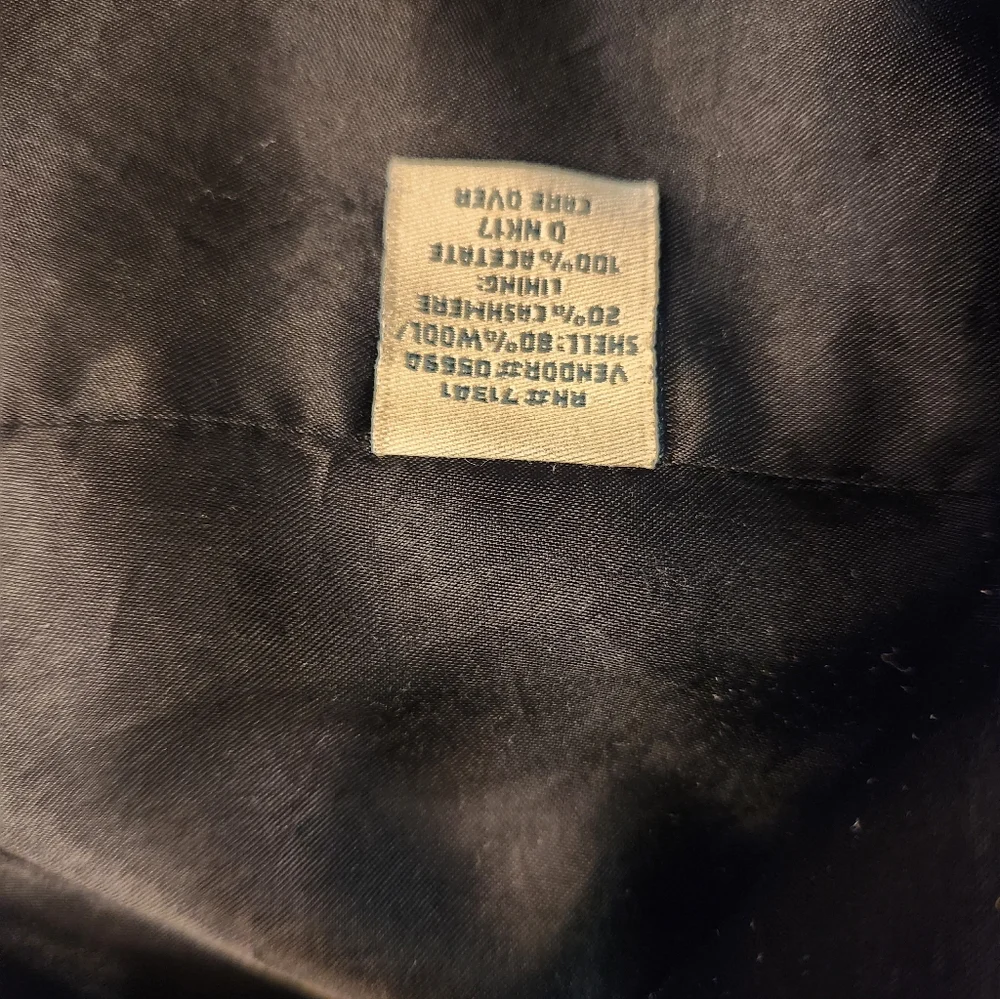 LL Bean Women's Black Wool Cashmere Blend Blazer Size 18P Plush Soft‎ Classic